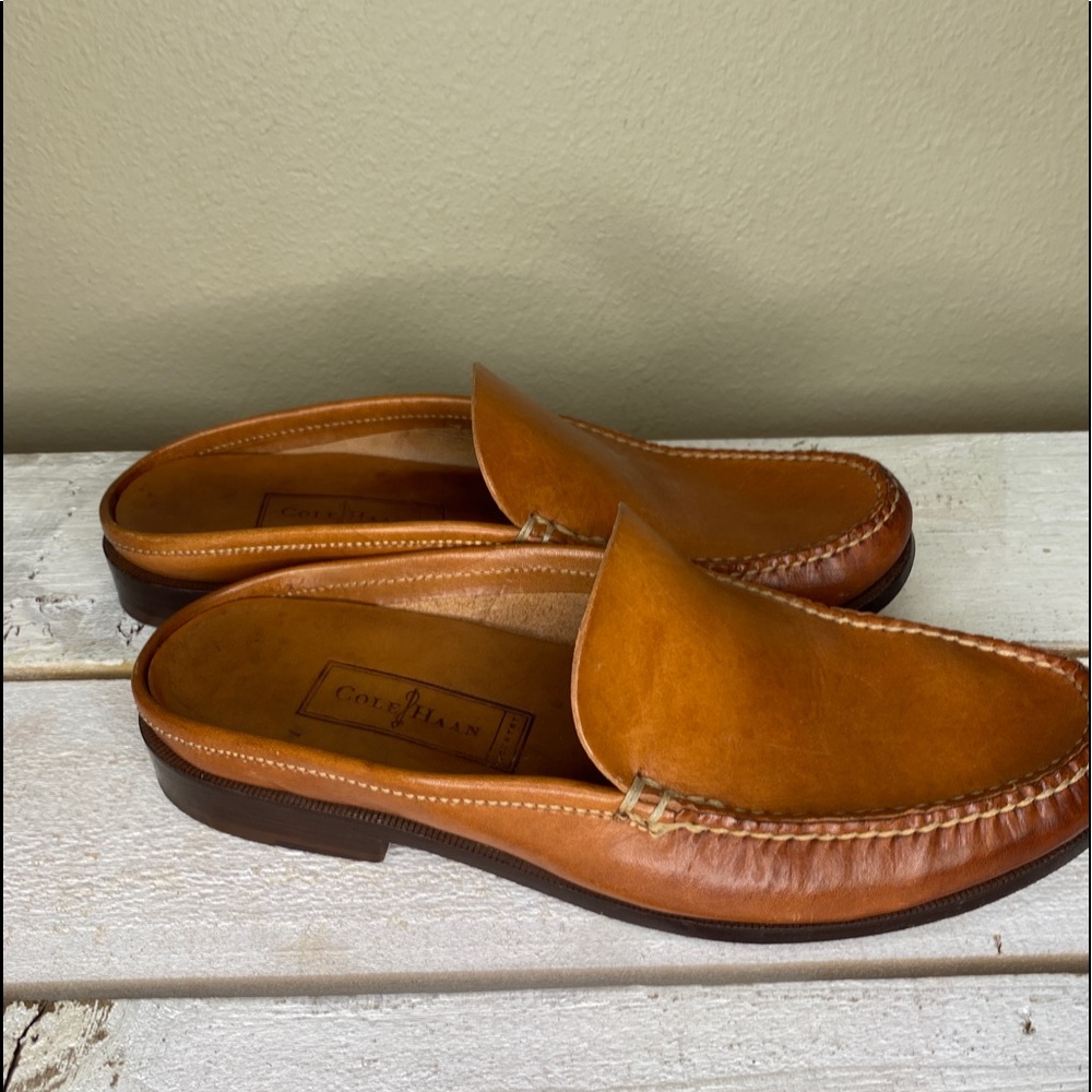 Cole Haan Tan Leather Loafers